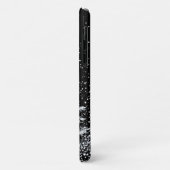 Coques Case-Mate iPhone Arbre de Noël en argent (Dos/Gauche)