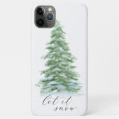 Coques Case-Mate iPhone Arbre de Noël Enneigez (Dos)