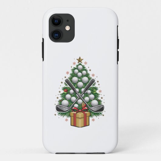 Coques Case-Mate iPhone Arbre de Noël Équipement de Golf Noël Golf (Dos)