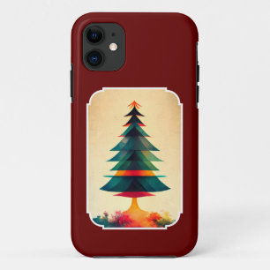 Case-Mate iPhone Case Arbre de Noël Joyeux Design Géométrique Artistique