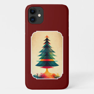 Case-Mate iPhone Case Arbre de Noël joyeux design géométrique artistique