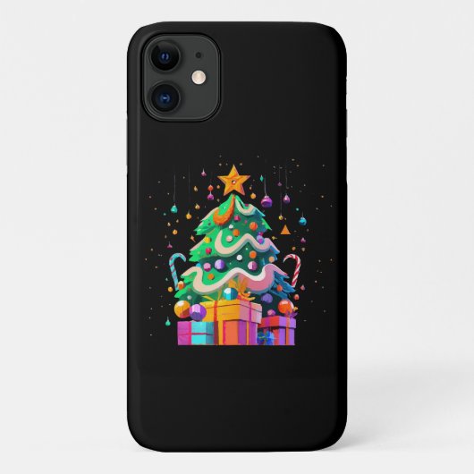 Coques Case-Mate iPhone Arbre de Noël Magie Radiance (Dos)