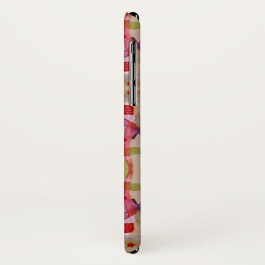 Coques Case-Mate iPhone Arbre de Noël Monogramme (Dos/Gauche)