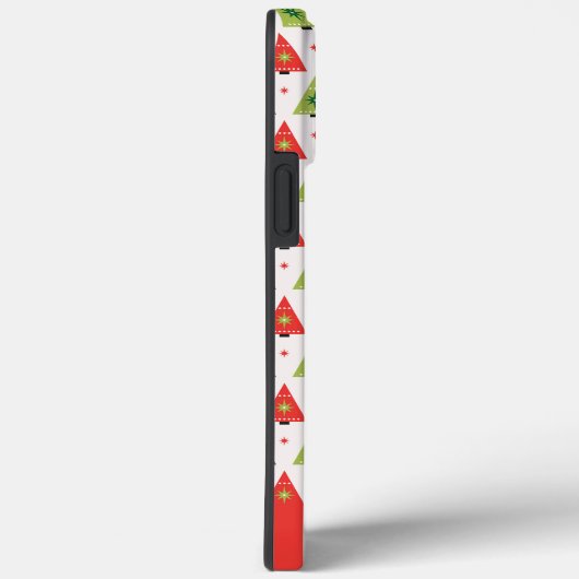 Coques Case-Mate iPhone Arbre de Noël Monogramme initial Joyeux et Humeur (Verso / Droite)