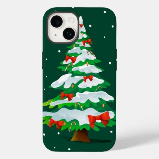 Coques Case-Mate iPhone Arbre de Noël Red Bows (Verso)
