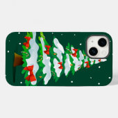 Coques Case-Mate iPhone Arbre de Noël Red Bows (Verso (horizontal))