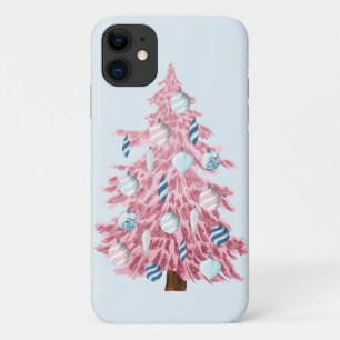 Case-Mate iPhone Case Arbre de Noël rose Festif