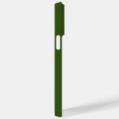 Coques Case-Mate iPhone Arbre de Noël rose Nom personnalisé Vert (Verso / Droite)