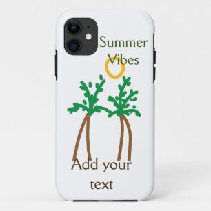 Case-Mate iPhone Case Arbre de noix de coco vert marron ambiance estival