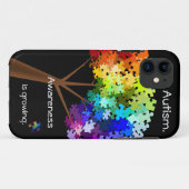 Coques Case-Mate iPhone Arbre de puzzle de sensibilisation sur l'autisme (Dos (Horizontal))