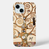 Coques Case-Mate iPhone Arbre de vie Gustav Klimt Monogramme (Verso)