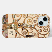 Coques Case-Mate iPhone Arbre de vie Gustav Klimt Monogramme (Verso (horizontal))