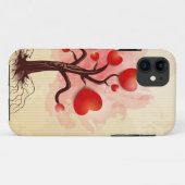 Coques Case-Mate iPhone Arbre des coeurs (Dos (Horizontal))