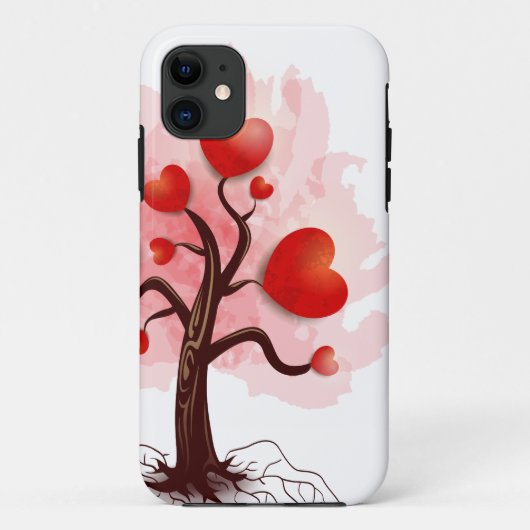 Coques Case-Mate iPhone Arbre des coeurs (Dos)