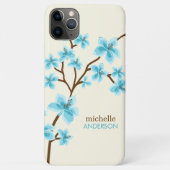 Coques Case-Mate iPhone Arbre en fleurs de cerisiers d'Aqua (Dos)
