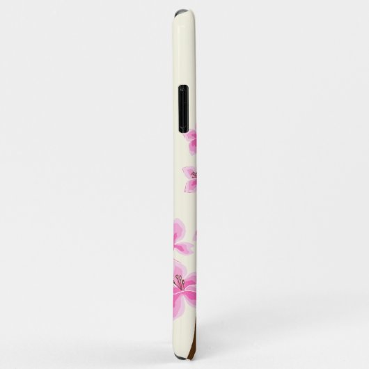 Coques Case-Mate iPhone Arbre en fleurs de cerisiers roses (Dos/Droite)