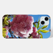 Coques Case-Mate iPhone Arbre en fleurs rose cerise sauvage (Verso (horizontal))