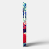 Coques Case-Mate iPhone Arbre en fleurs rouge abstrait bleu jaune (Verso / Gauche)