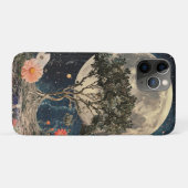 Coques Case-Mate iPhone Arbre et fleurs de la lune (Dos (Horizontal))