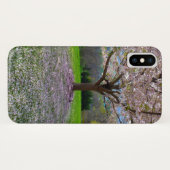 Coques Case-Mate iPhone Arbre fleuri rose cerisier avec bois (Dos (Horizontal))