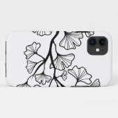 Coques Case-Mate iPhone arbre noir de ginkgo avec le feuille (Dos (Horizontal))