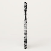 Coques Case-Mate iPhone Arbre noir et blanc de bonsaïs d'art de Zion (Dos/Gauche)