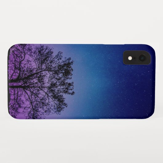 Coques Case-Mate iPhone arbre sous ciel étoilé (Dos (Horizontal))