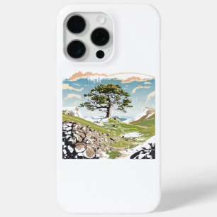 Coque iPhone 15 Pro Max Arbre Sycamore de Sycamore Gap dans le parc nation