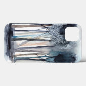 Coques Case-Mate iPhone Arbres abstraits tranquilles (Verso (horizontal))