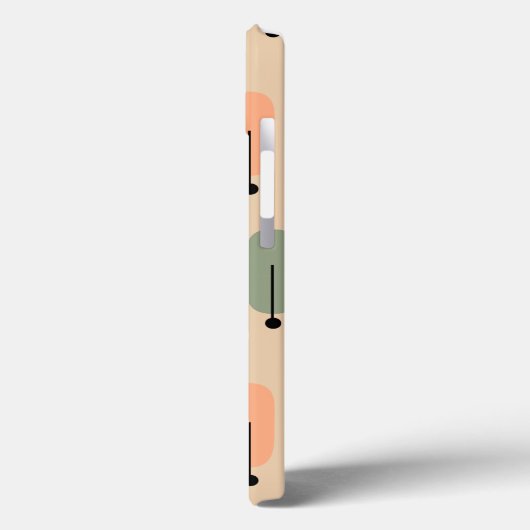 Coques Case-Mate iPhone Arbres atomiques rétro (Verso / Gauche)