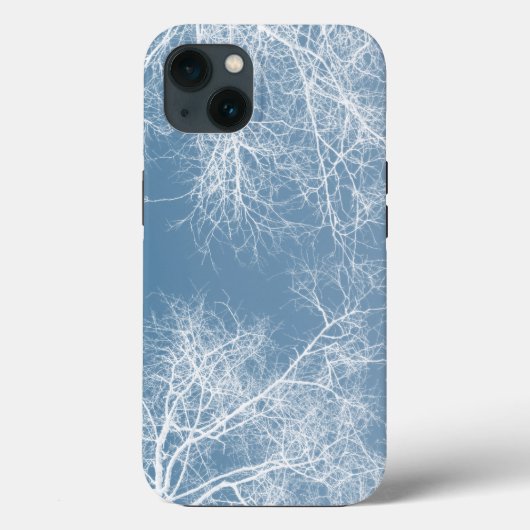 Coques Case-Mate iPhone Arbres blancs silhouettes Coque-coque iphone Mate (Verso)