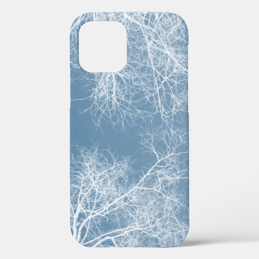 Coques Case-Mate iPhone Arbres blancs silhouettes Coque-coque iphone Mate (Verso)
