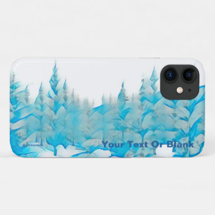 Case-Mate iPhone Case Arbres bleus neigeux