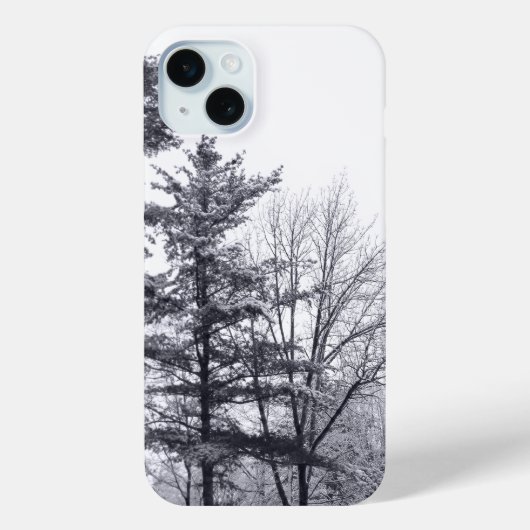 Coques Case-Mate iPhone Arbres couverts de neige : Verticaux (Verso)