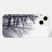 Coques Case-Mate iPhone Arbres couverts de neige : Verticaux (Verso (horizontal))