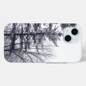 Coques Case-Mate iPhone Arbres couverts de neige : Verticaux (Verso (horizontal))