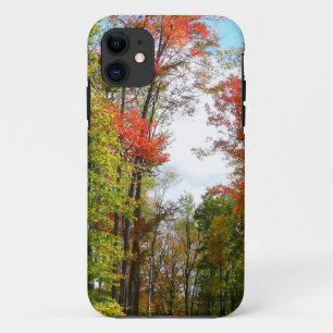 Etui iPhone Case-Mate Arbres d'automne et ciel bleu Photographie de la n