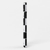 Coques Case-Mate iPhone Arbres de Noël blancs et noirs (Dos/Droite)