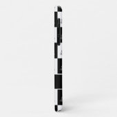 Coques Case-Mate iPhone Arbres de Noël blancs et noirs (Dos/Gauche)