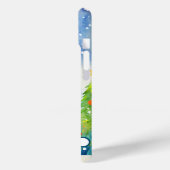 Coques Case-Mate iPhone Arbres de Noël neigeux (Verso / Gauche)