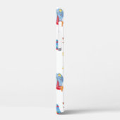 Coques Case-Mate iPhone Arbres de Noël, Père Noël : motif aquarelle. (Verso / Gauche)