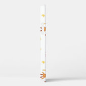 Coques Case-Mate iPhone Arbres de Noël, Père Noël : motif aquarelle. (Verso / Droite)