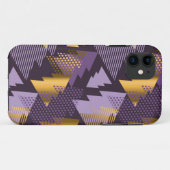 Coques Case-Mate iPhone arbres de Noël pourpres (Dos (Horizontal))