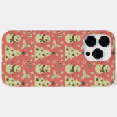 Coques Case-Mate iPhone Arbres de Noël rétro sucre de canne étoile aux bai (Verso (horizontal))