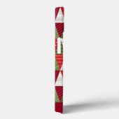 Coques Case-Mate iPhone Arbres de Noël verts et rouges (Verso / Droite)