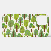 Coques Case-Mate iPhone Arbres d'été : Motif vert sans joint (Verso (horizontal))