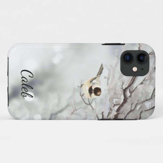 Coques Case-Mate iPhone Arbres d'hiver Personnaliser mignonne des oiseaux  (Dos (Horizontal))