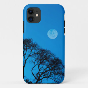 Coque Case-Mate Pour iPhone Arbres en silhouette et pleine lune
