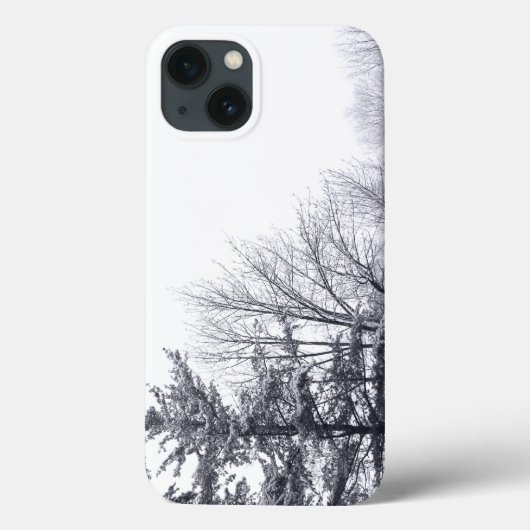 Coques Case-Mate iPhone Arbres enneigés : Horizontal (Verso)