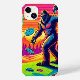 Coque Pour iPhone 14 Plus Arbres noirs   Bigfoot Disc Golf Humour